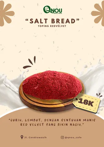 ROTI SALT BREAD TOP REDVELVET