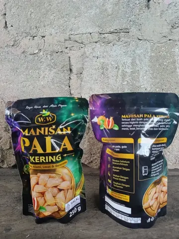 Manisan Pala Kering Merek W.W