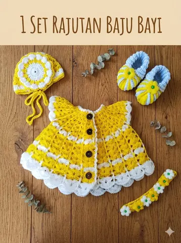 1 Set Rajutan Baju Bayi